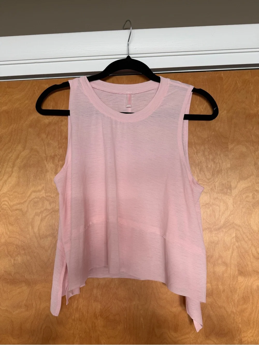 Free People Pale Pink Layered Sleeveless Tank